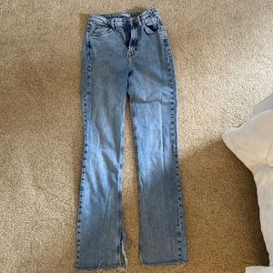 Zara Jeans with split at bottom